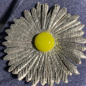 Jamin Puech - RARE leather flower brooch